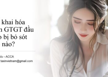 Các vấn đề về kê khai, khấu trừ hóa đơn GTGT đầu vào bị bỏ sót.